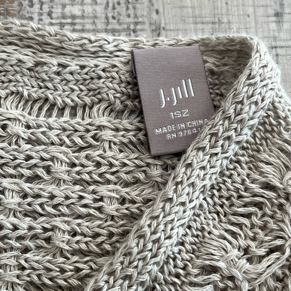 J. Jill Cream Crochet Shawl/Poncho Size: OS - Picture 2 of 8